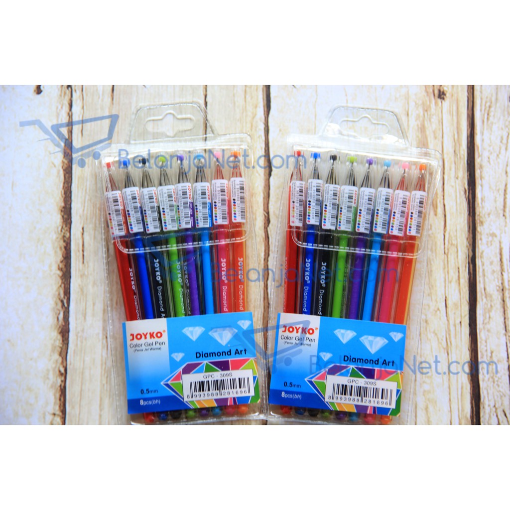 

Pen Gel Warna Joyko Diamond Art 0.5mm 8 Warna GPC-309S