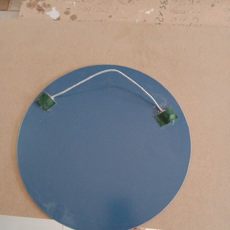 cermin bulat D25cm/ada tali gantungan nya/cermin dinding/cermin rias/cermin wastafel/cermin kamar mandi/aesthetic/murah-1