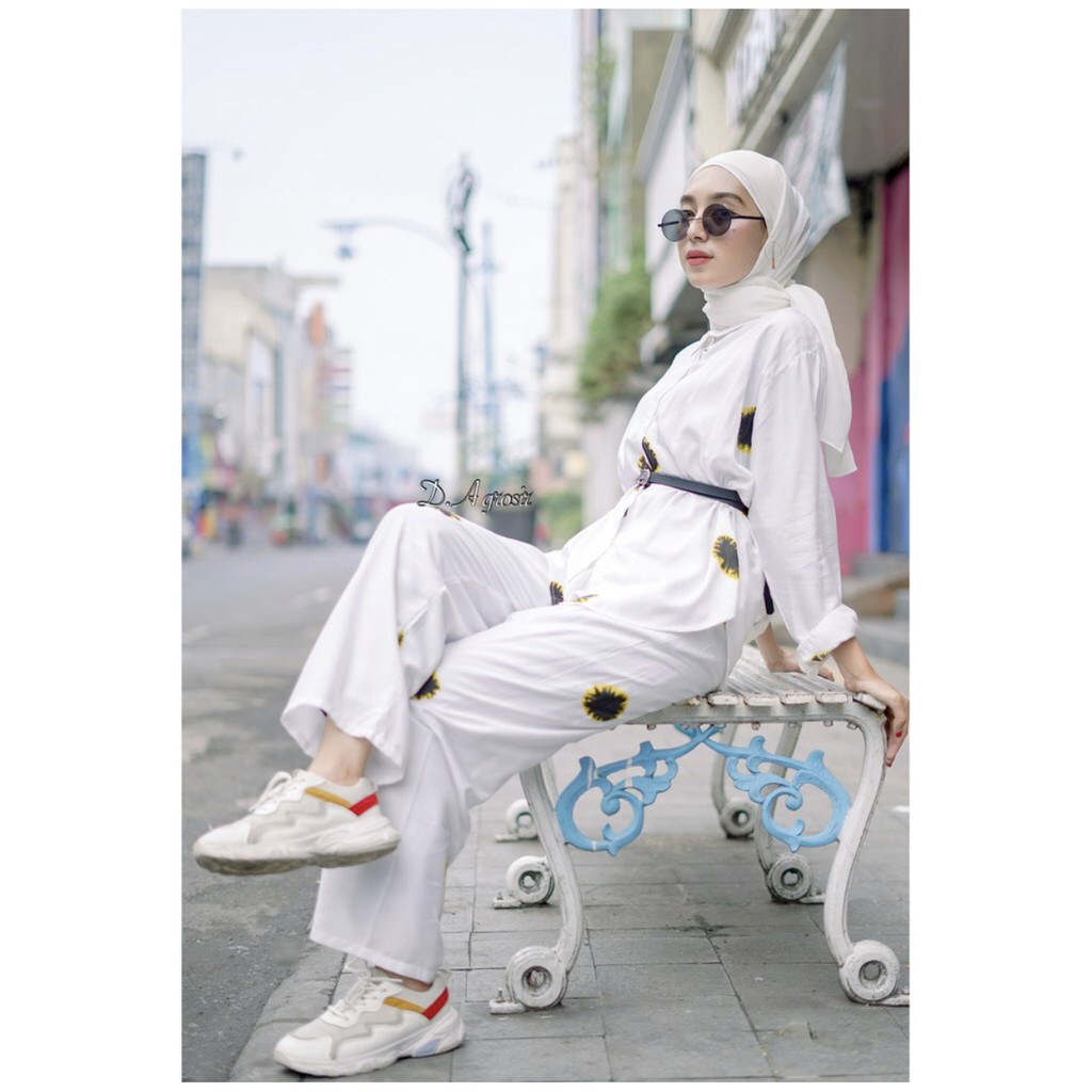 GALISA LONG ONE SET-SIBORI WHITE SET
