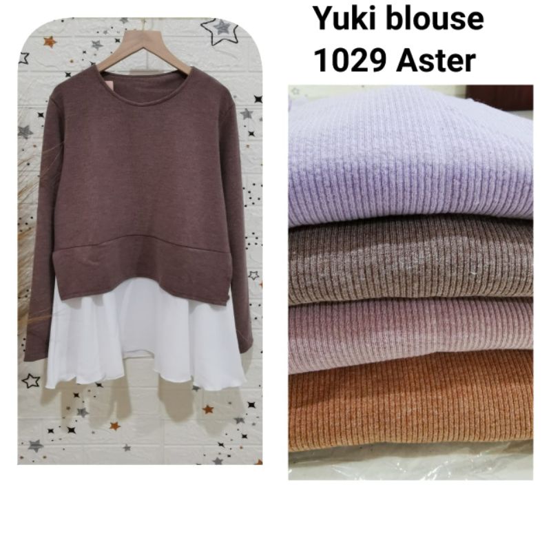 CLARKE| 1029 YUKI blouse Knit Aster