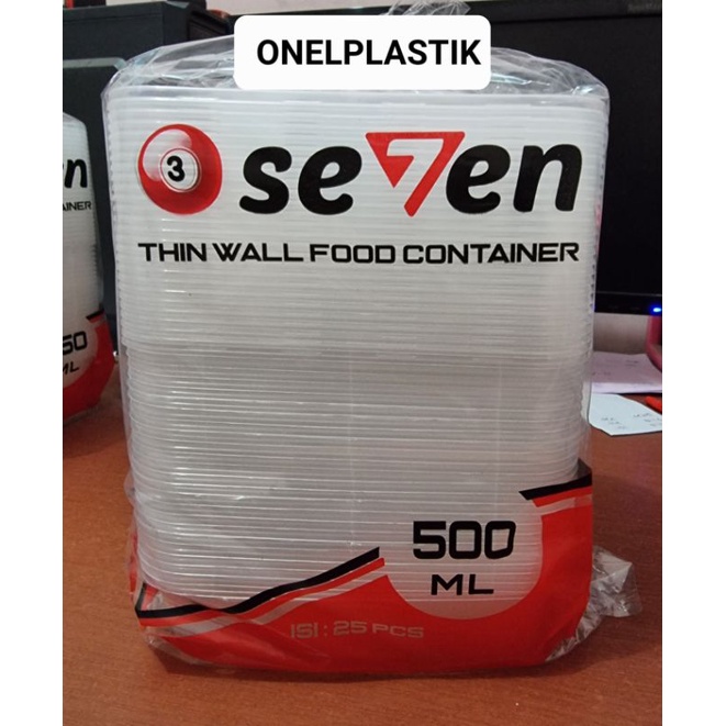 Thinwall Seven / Kotak Makan  500 ml REC / KOTAK Isi 25 Set