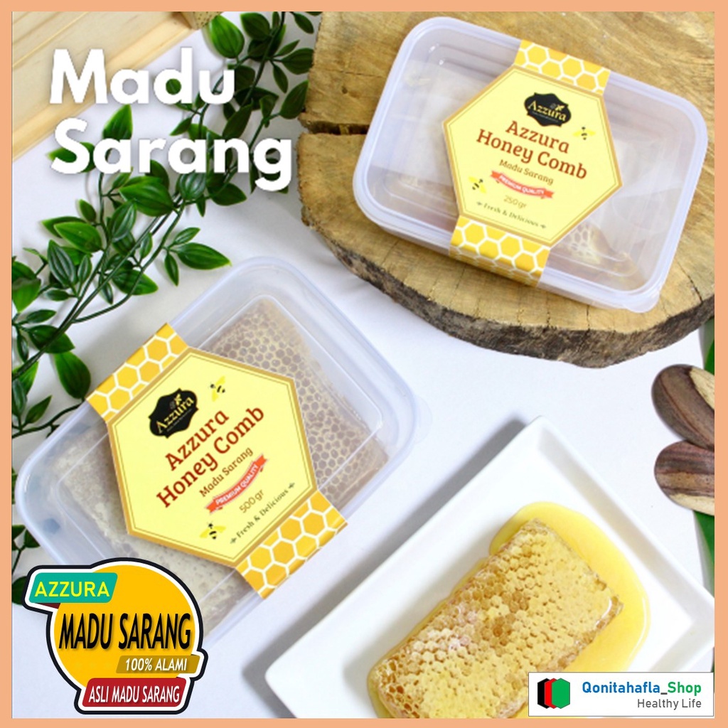 

Madu Sarang Asli Honey Comb Azzura | Menikmati Sensasi Makan Madu Asli dari Sarangnya | 250 gram dan 500 gram