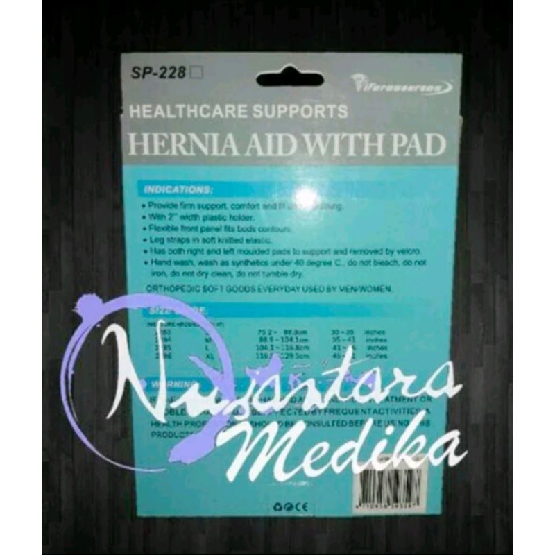 Celana Hernia Aid With Pad Original Life Resources / Hernia Support / Turun Berok