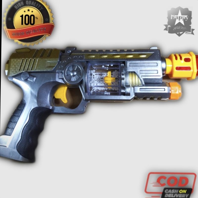 Mainan tembakan laser sound gun
