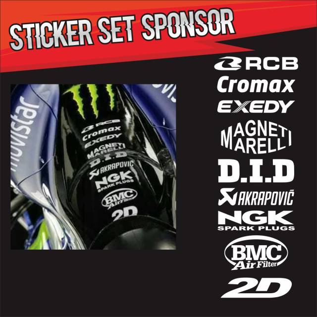 

Stickers 1 set (9 stiker sponsor)