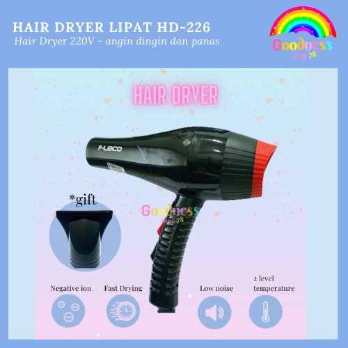 HAIR DRYER HAIRDRYER HD 226 pengering rambut / hair dryer profesional  Alat Pengering Rambut Pengering Rambut