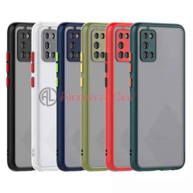 Case Matte List Color Samsung A02S / A03S Case Protect Camera Silicon Samsung A03S A02S 2020 2021