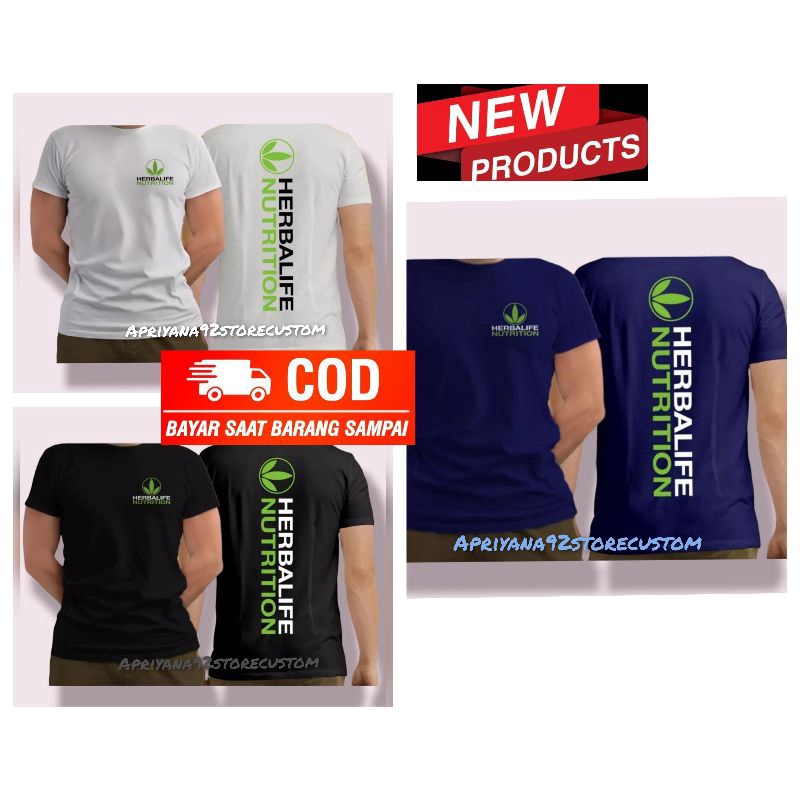 KAOS BAJU HERBALIFE WANITA LENGAN PENDEK KAOS BAJU OVERSIZE JUMBO HERBALIFE AP00136