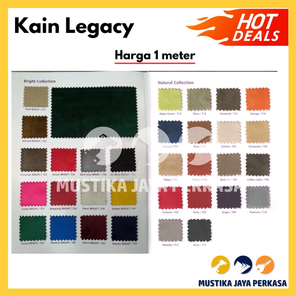 Bahan Kain Interior Legacy by Hikaron Furniture Sofa Mebel Polos Beludru Bludru