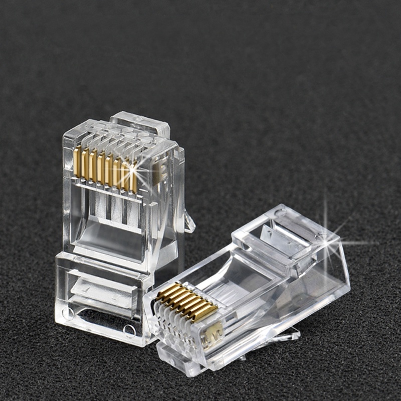 Konektor Rj45 Lan Cat.5E &amp; Cat.6E (isi 50pcs)