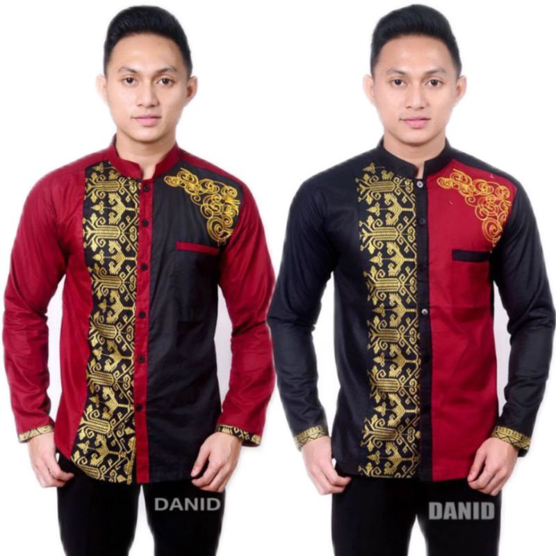 Batik Koko Pria Lengan Panjang - Koko Baju Batik Pria - Kemeja Koko Batik Pria - Koko Batik Pria - K