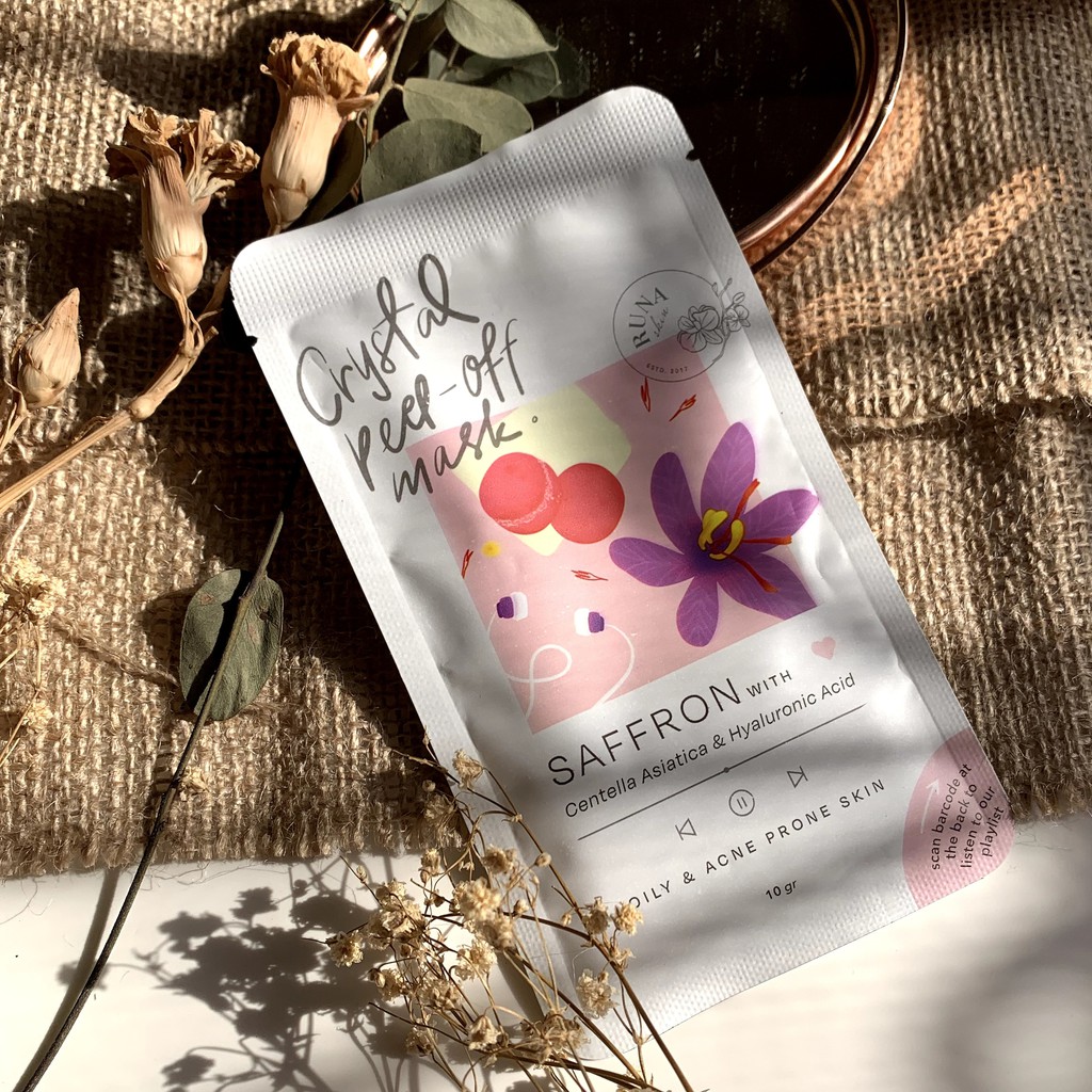 [RESELLER] PEEL OFF MASK BPOM RUNASKIN SAFFRON 15 gr