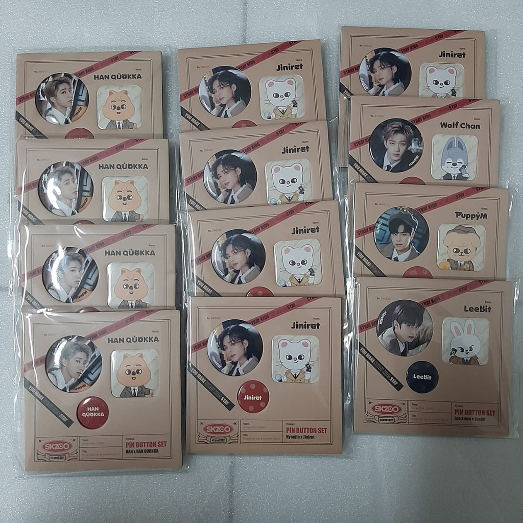 STRAY KIDS [SKZ-X SKZOO GOODS] SKZOO - PIN BUTTON SET