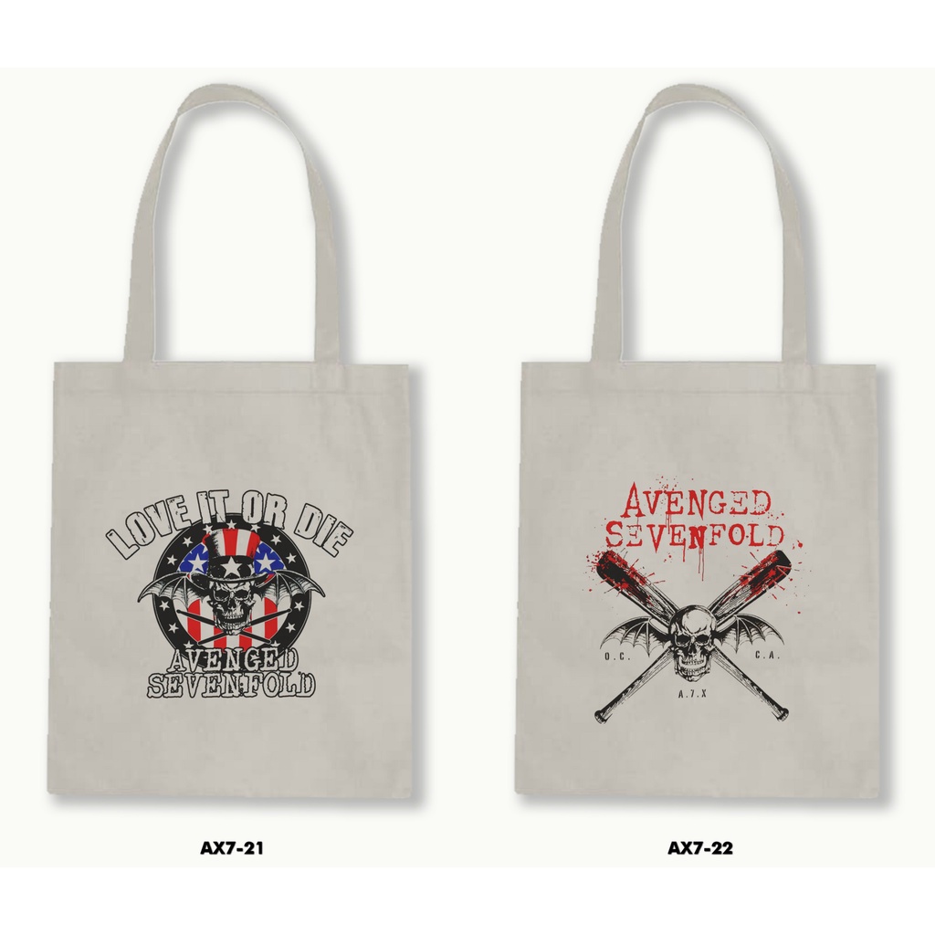 TOTE BAG BLACU - AVANGED SEVENFOLD .02