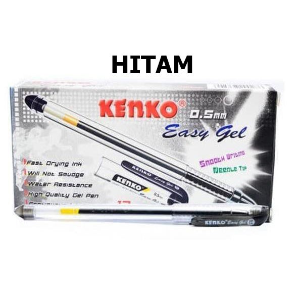 

COD - Pulpen Kenko Easy Gel 05mm. / Pulpen Gel / 2 Warna 12 pcs / Bayar Di Tempat / Free Ongkir