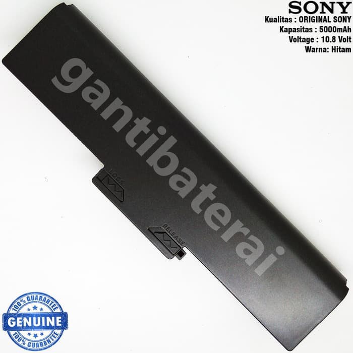 Original Baterai Sony VGP-BP13, VGP-BPS13/Q, VGN-SR, VGN-CS, VGC-M