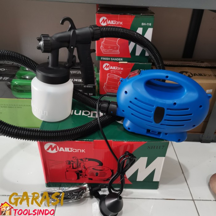 MAILTANK SH117 SPRAYGUN ELECTRIC SPET CAT SEMPROT SPRAY GUN LISTRIK