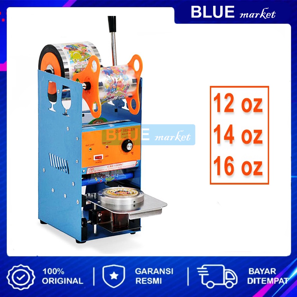 Mesin Press Gelas Plastik Mesin Cup Sealer Manual Sealing Machine Omicko C35 16 Oz - PROMO