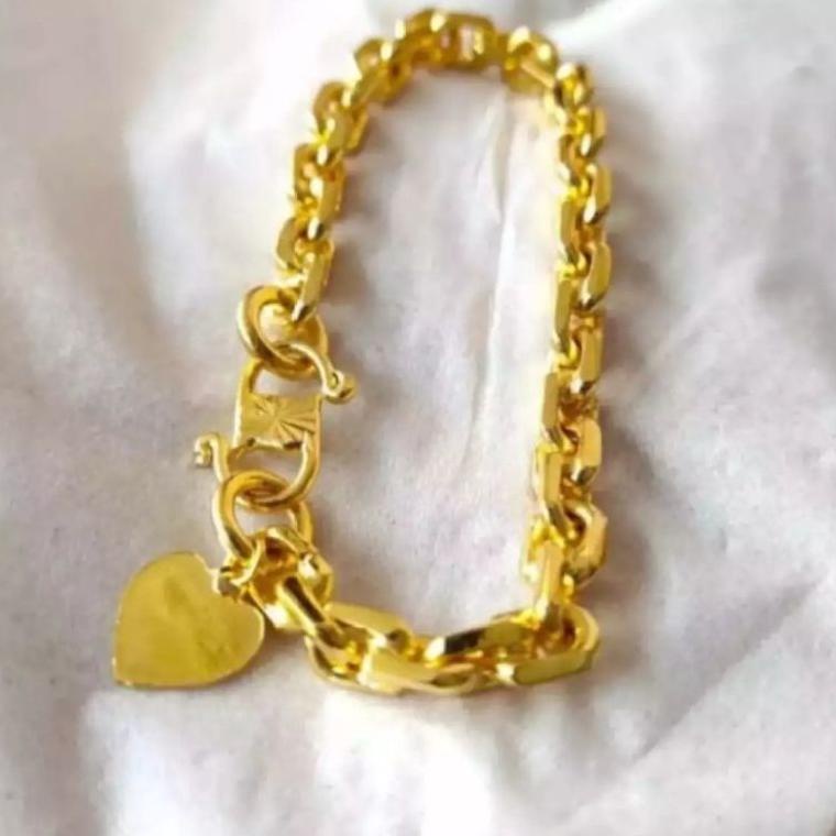 "SLY. 547113" gelang rantai medan lapis mas