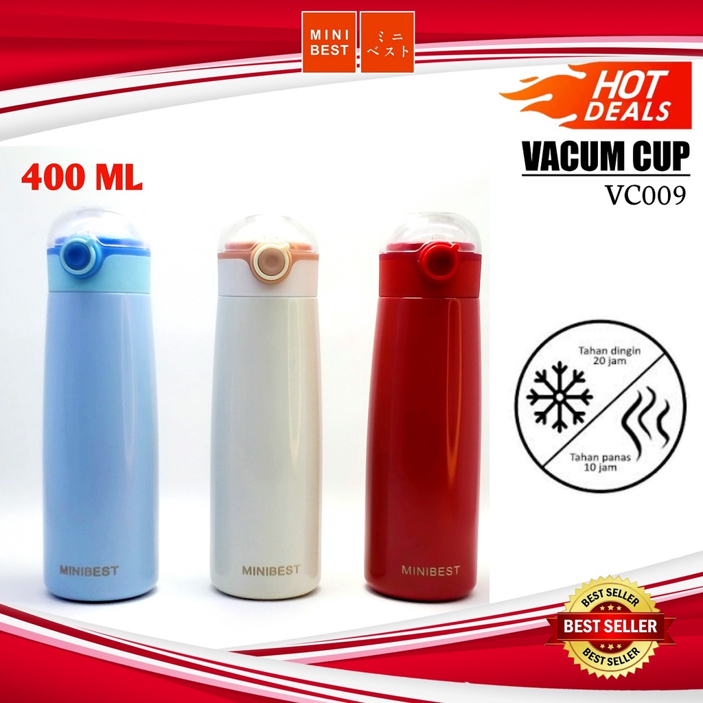 Minibest Thermos Stainless Steel polos Elegant Tumbler tahan panas dingin 550ml VC002,009