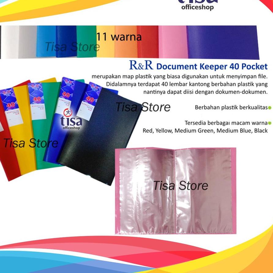 

Hot Sale Clear Holder Document Keeper 40 Pockets Folio R&R 팝