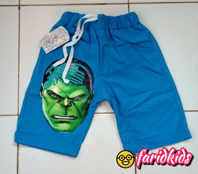 (COD)HOTPANTS SUPER HERO LED(2-5 thn)