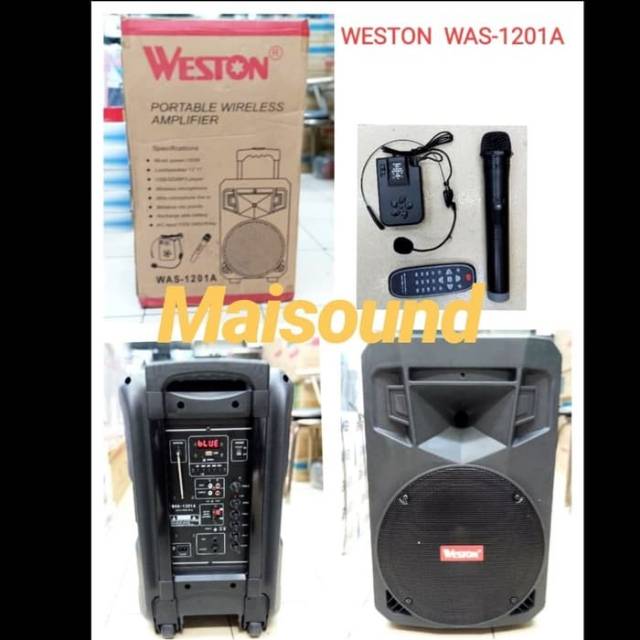 SPEAKER PORTABLE MEETING WIRELESS 12 INCH WESTON WAS 1201A 1201 A
