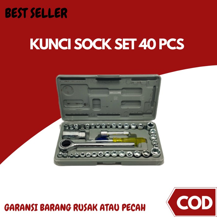 Engkol Kunci Sok Shock set 40 Pcs