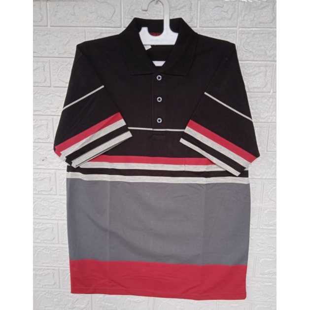 KAOS KERAH SALUR PRIA XL/KAOS KERAH PRIA