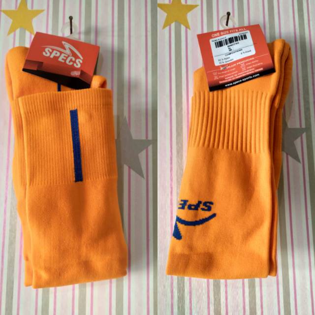Kaos kaki futsal/bola murah specs Pelindo FB orange navy 904027 original