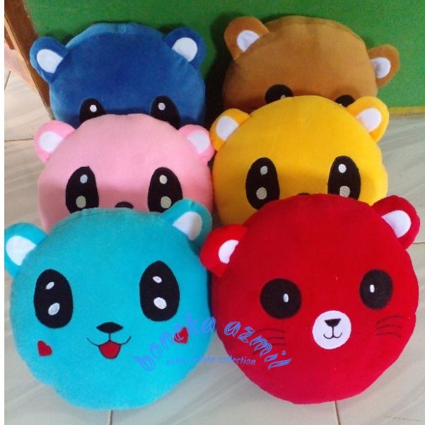 Bantal karakter boneka baby bus warna