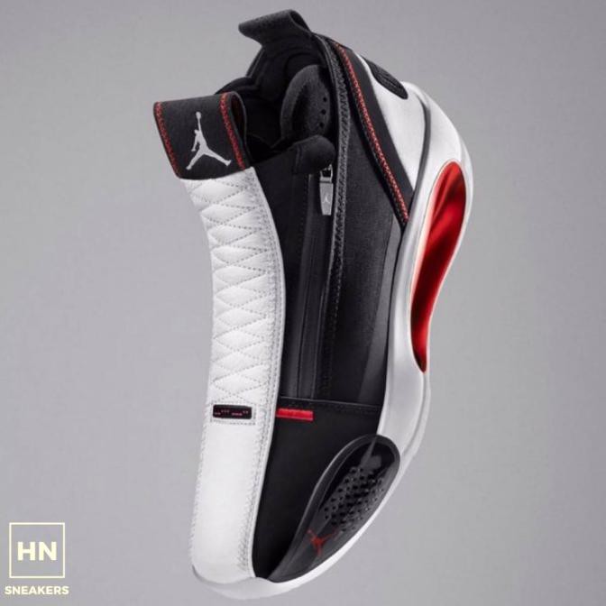 Air Jordan 34 Se Red Orbit White Black Sepatu Basket Jordan Xxxiv Prm Angmokio258