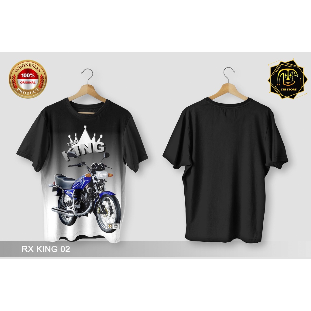 [ BAYAR DI TEMPAT ] BAJU PRINTING GAMBAR RX KING 02 - KAOS DISTRO ORIGINAL MOTIF SEPEDA MOTOR YAMAHA