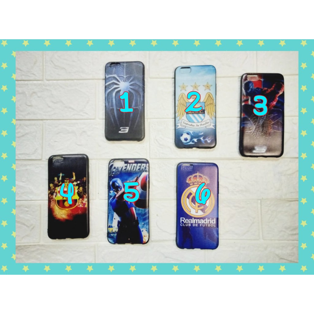 CASE VIVO Y53 MOTIF KARTUN  DAN BOLA  SEPIDERMAN  BOLA M.C.F.C  F C B ROBOT AVENGER BOLA REALMADRID