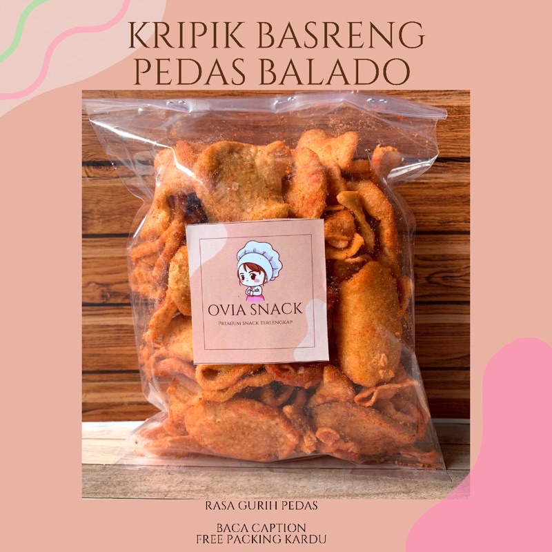 

KRIPIK BASRENG 250gr PEDAS /KRIPIK BASRENG VIRAL / CEMILAN KILOAN