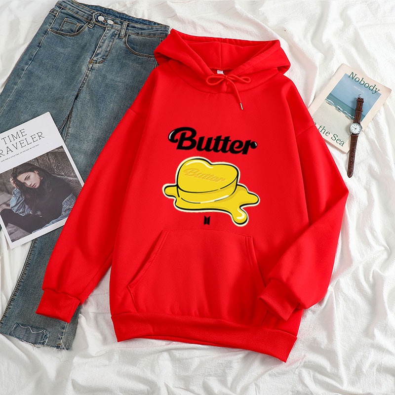 BUTTER Sweater Hoodie II Jumper hoodie BUTTER Sz M-XL ( Pria &amp; Wanita )