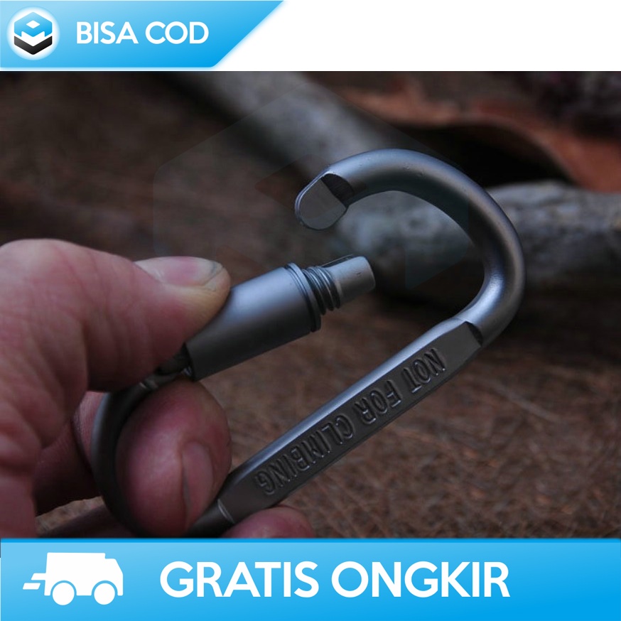 CARABINER / KARABINER GANTUNGAN TAS LIXADA QUICKDRAW STAINLESS STEEL