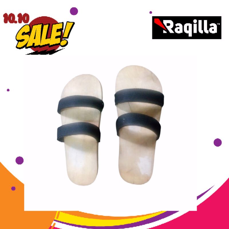 sandal wudhu bakiak sandal kayu bakiak sendal wudhu kayu sendal kayu bakiak untuk wudhu model 2 strip