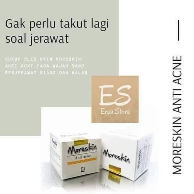 Moreskin Anti Acne Nasa - Cream Penghilang Jerawat - Obat Jerawat - Agen Nasa Medan