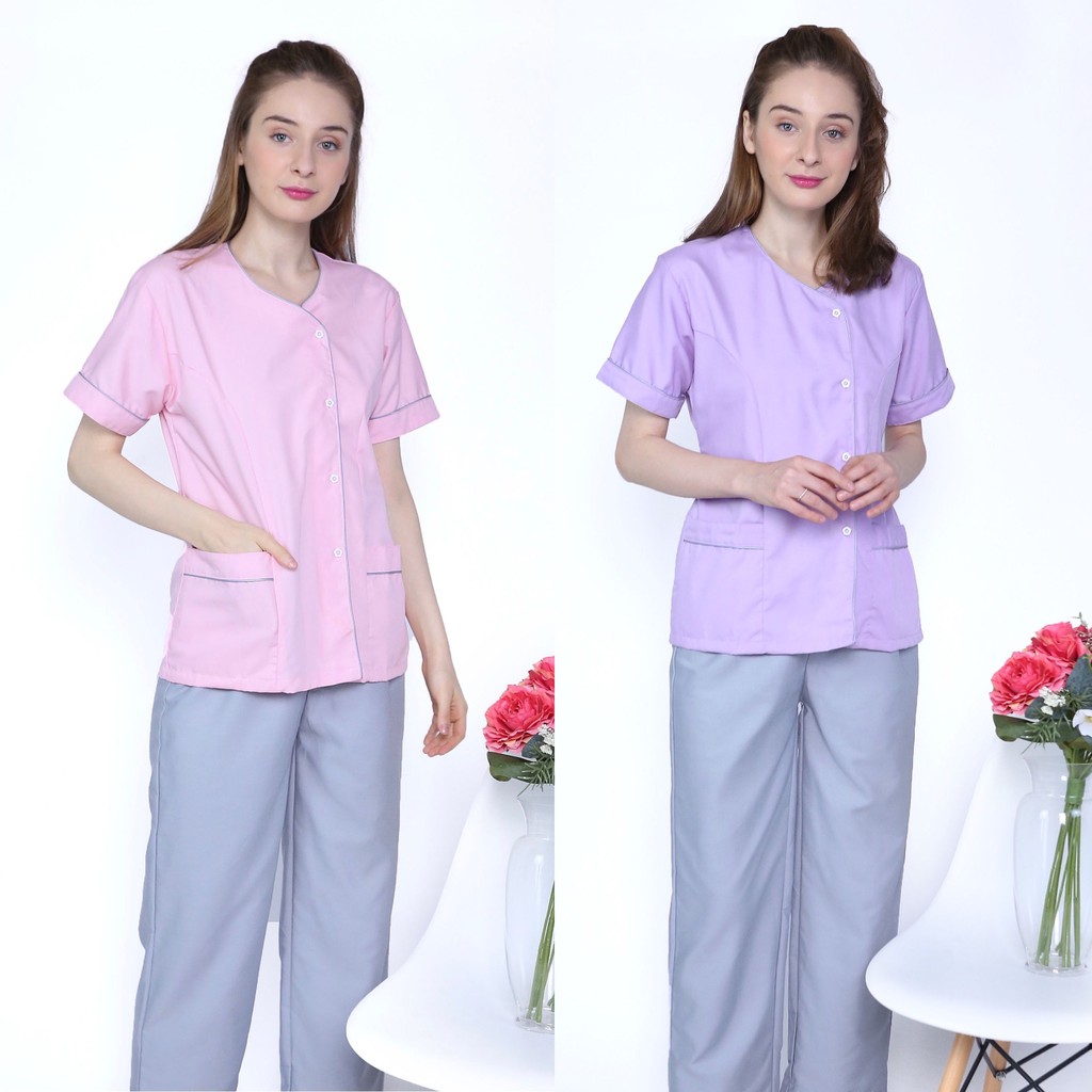 [NEW] BAJU SERAGAM SUSTER/ BAJU BABY SITTER/ BAJU NANNY/ SERAGAM KLINIK