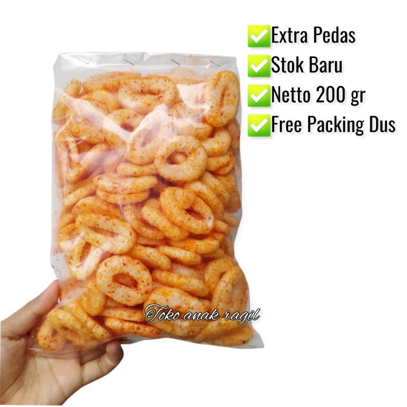 

Kerupuk Krupuk Seblak Ring Extra Pedas