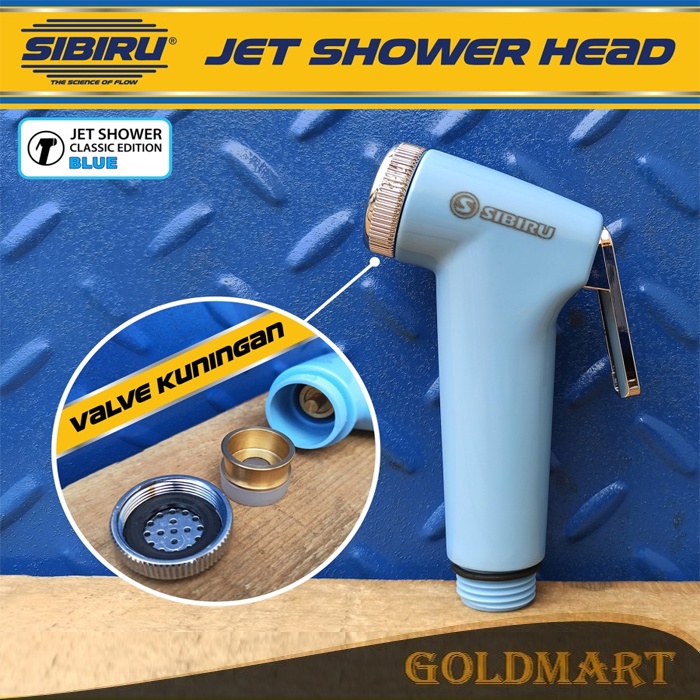 Kepala Jet Shower Kloset Toilet Kamar Mandi / Bidet Head Cebok Semprotan Toilet Closet WC - Biru