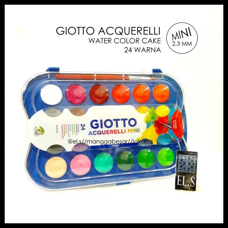 

BISA COD GIOTTO ACQUERELLI MINI 24 WARNA ( WATERCOLOR CAKE / CAT AIR ) TERBAIK 11