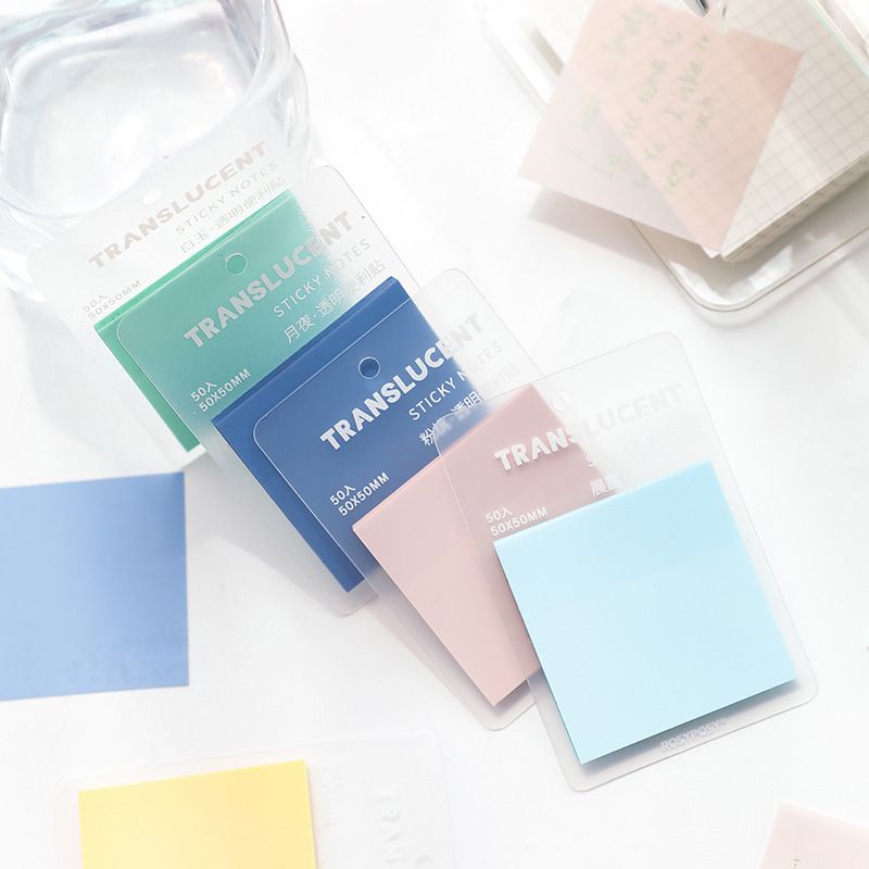 

Transparent Colour Sticky Notes Memopad Memo bening