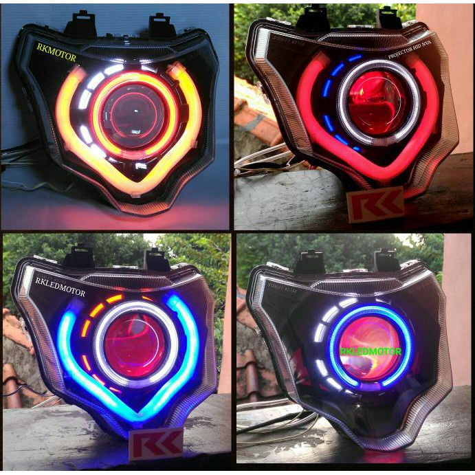 paket Projector Led HID reflektor lampu depan new Vixion nvl vixion 2014