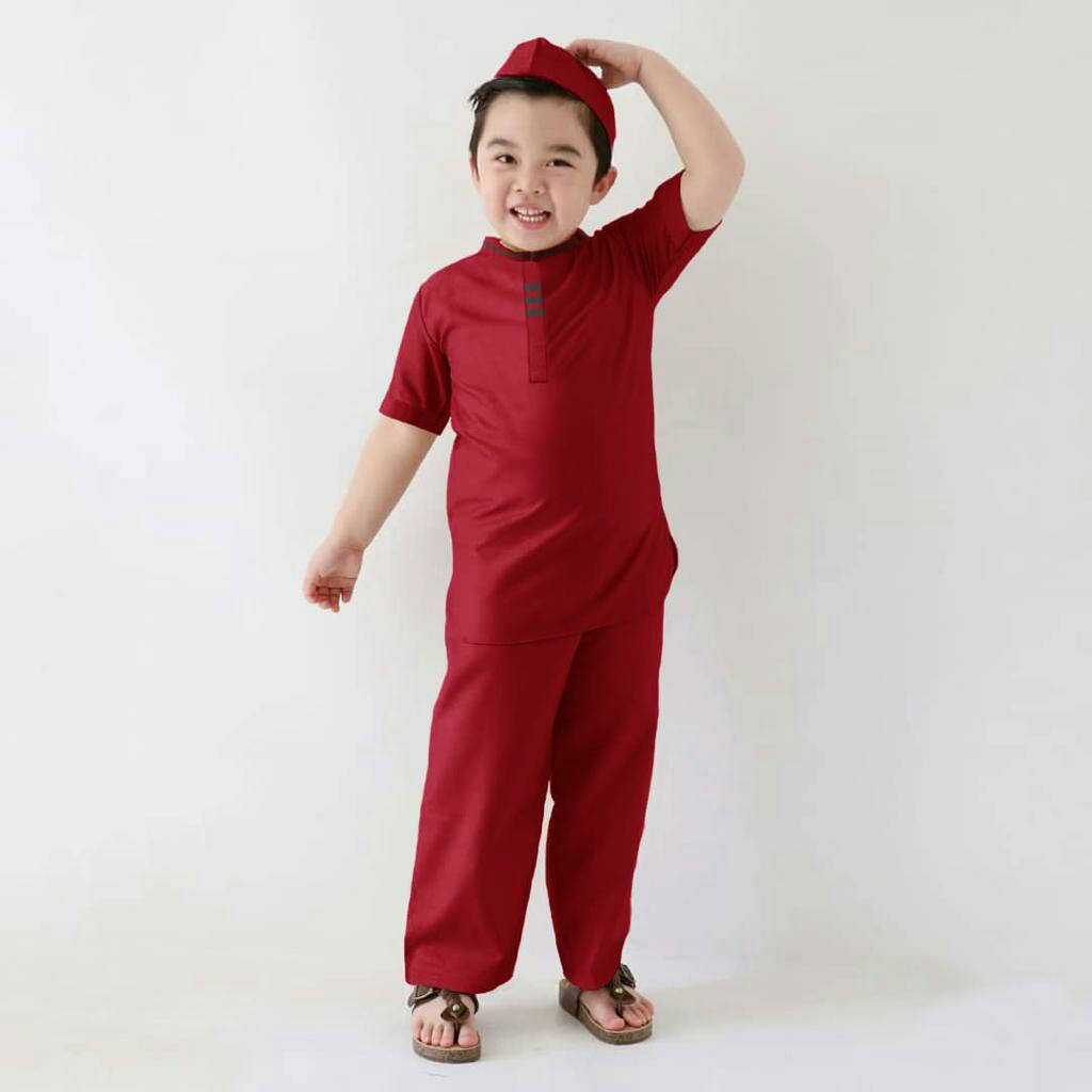 Setelan Koko Ikbol - Baju Muslim Anak Laki-laki - Baju Koko Anak Laki-laki Terbaru