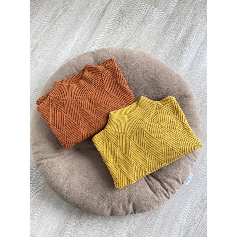 Fwdaily - ANNA ( crop sweater - sweater rajut motif turtleneck )-2
