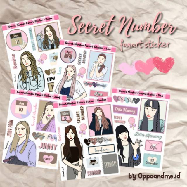 

Mariaarts - Secret Number Sticker fanart | sticker kpop boyfie set tumblr aesthetic stiker case hp kpop