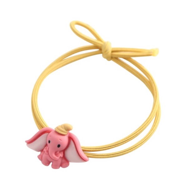 Ennwen IK131 Ikat Rambut Korea Gajah Elephant Rubber Band Head Rope-ginger