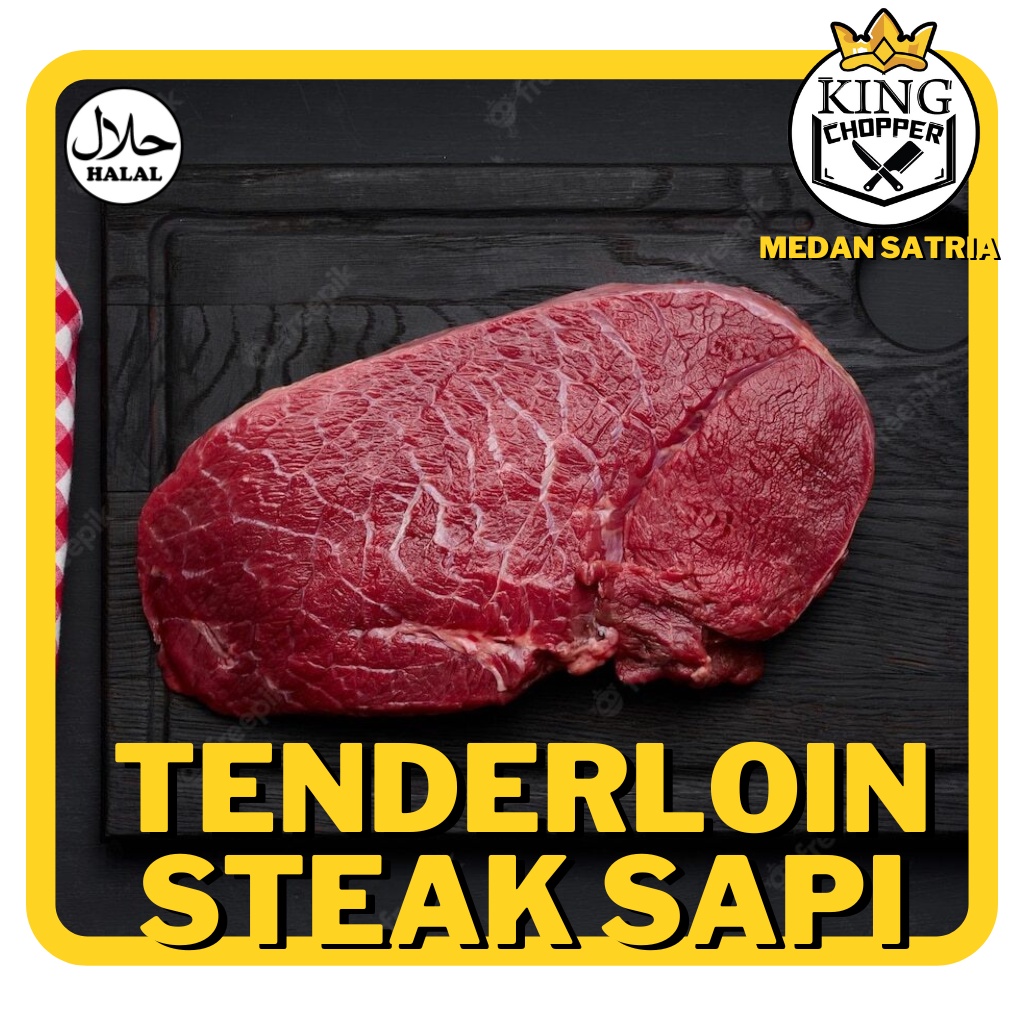 

TENDERLOIN STEAK SAPI HALAL DAGING POTONG FROZEN FRESH MENTAH BEKASI SEGAR BEKU BEEF PAHA